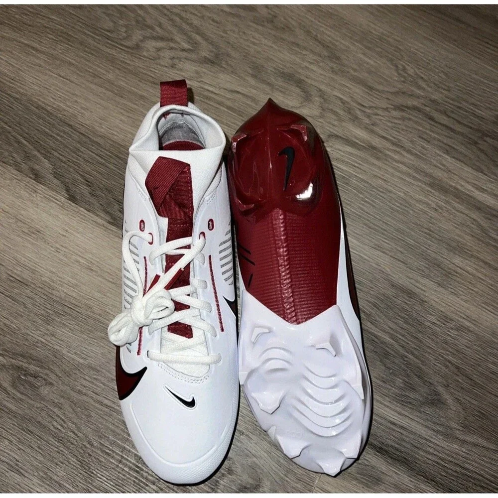 Mens Size 11.5 Nike Vapor Edge Pro 360 2 TB P Football Cleats FN7759-111 Crimson